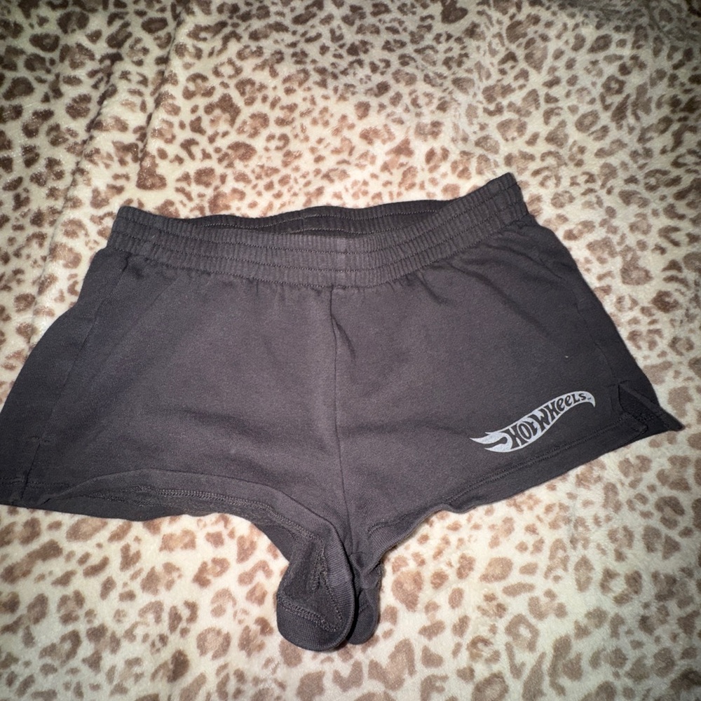 Hot Wheels Women's Black Lounge Shorts with Logo